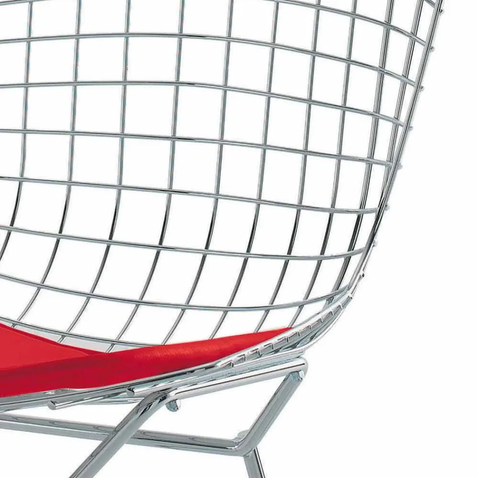 Tabouret de Bar Haut en Cuir avec Structure en Acier Fabriqué en Italie - Beniamino Viadurini