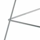 Tabouret de Bar Haut en Cuir avec Structure en Acier Fabriqué en Italie - Beniamino Viadurini