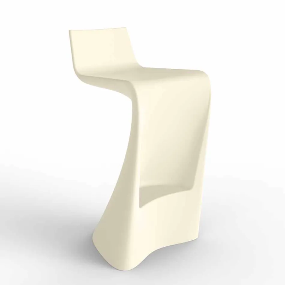 Tabouret de bar Wing Vondom au design moderne en polyéthylène Viadurini