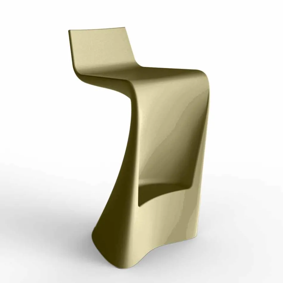 Tabouret de bar Wing Vondom au design moderne en polyéthylène Viadurini
