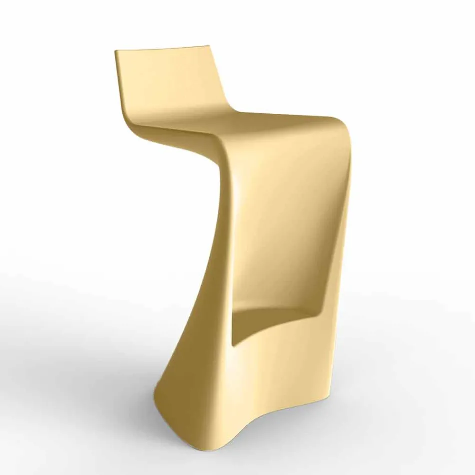 Tabouret de bar Wing Vondom au design moderne en polyéthylène Viadurini