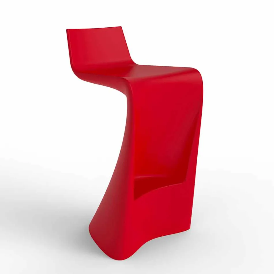 Tabouret de bar Wing Vondom au design moderne en polyéthylène Viadurini