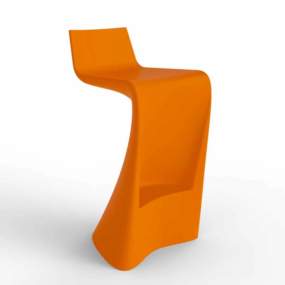 Tabouret de bar Wing Vondom au design moderne en polyéthylène Viadurini