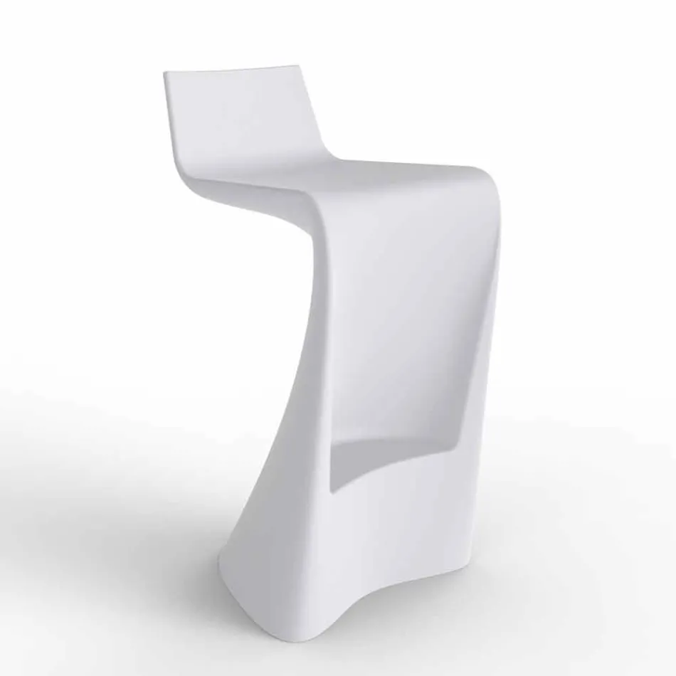 Tabouret de bar Wing Vondom au design moderne en polyéthylène Viadurini