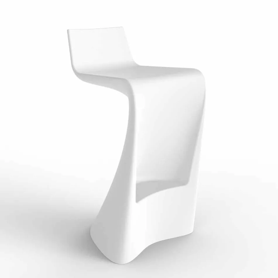 Tabouret de bar Wing Vondom au design moderne en polyéthylène Viadurini