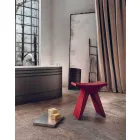 Tabouret bas d'extérieur en polypropylène Made in Italy - Prue Viadurini