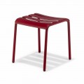 Tabouret bas en aluminium peint extérieur fabriqué en Italie - Sondra