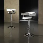 Tabouret avec vérin à gaz réglable en hauteur - Americium Viadurini