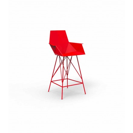 Tabouret de jardin Faz Vondom avec accoudoirs, H 102 cm, design moderne Viadurini