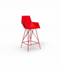 Tabouret moderne avec accoudoirs Faz de Vondom, en polypropylène, 4 pièces