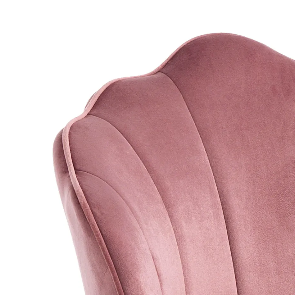 Tabouret avec assise rembourrée recouverte de tissu - Silicone Viadurini