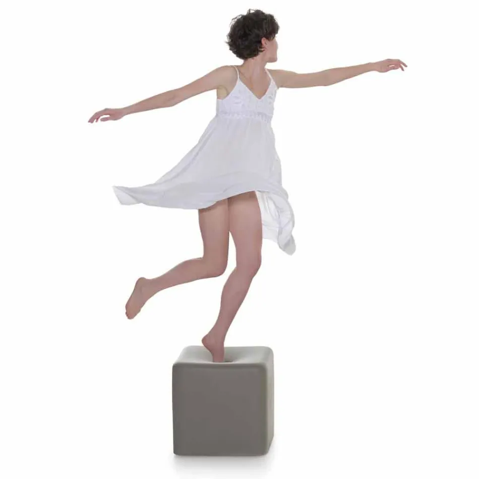 Tabouret cube en polyuréthane souple Slide Soft Cube design fabriqué en Italie Viadurini