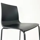 Tabouret de cuisine en acier et technopolymère Made in Italy 2 pièces - Garland Viadurini