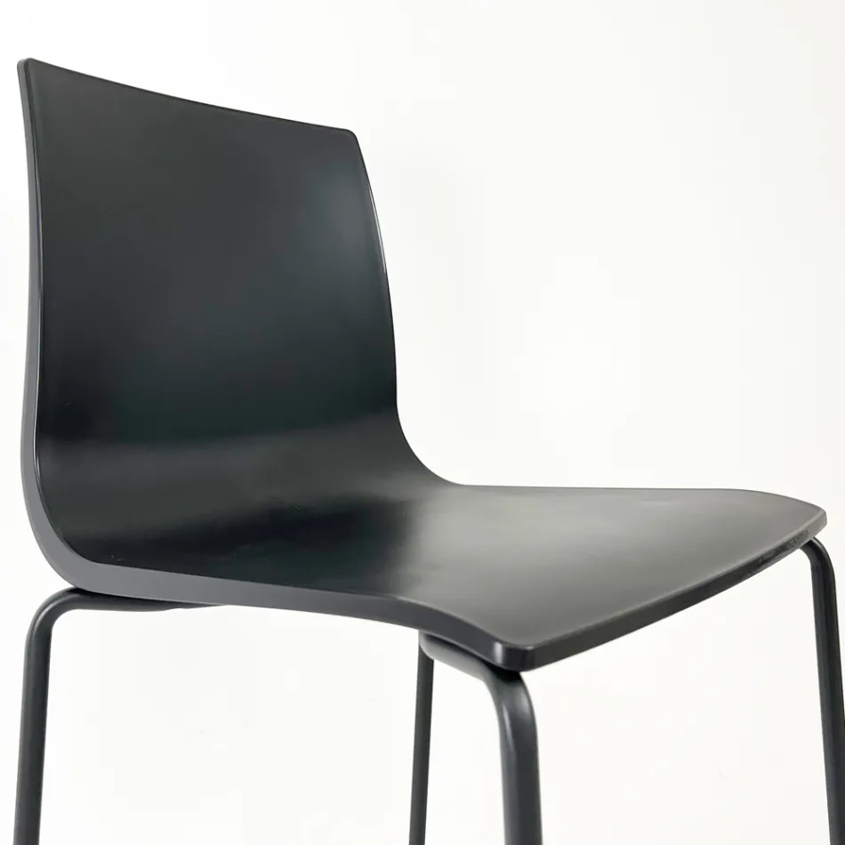 Tabouret de cuisine en acier et technopolymère Made in Italy 2 pièces - Garland Viadurini