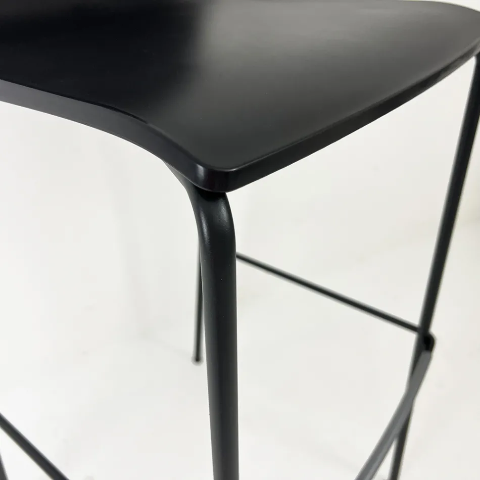 Tabouret de cuisine en acier et technopolymère Made in Italy 2 pièces - Garland Viadurini