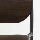 Tabouret de Cuisine en Bois de Chêne et Métal Made in Italy 2 Pièces - Saffia Viadurini