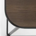 Tabouret de Cuisine en Bois de Chêne et Métal Made in Italy 2 Pièces - Saffia Viadurini