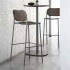 Tabouret de Cuisine en Bois de Chêne et Métal Made in Italy 2 Pièces - Saffia Viadurini