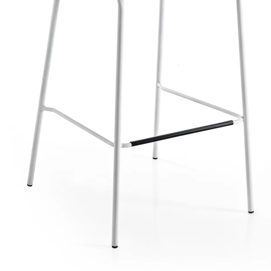 Tabouret de cuisine en velours coloré design moderne et élégant - Bizet Viadurini