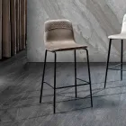 Tabouret de cuisine en velours coloré design moderne et élégant - Bizet Viadurini