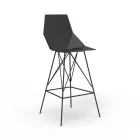 Tabouret d'extérieur H 102 cm Faz de Vondom en polypropylène et acier, 4 pièces Viadurini