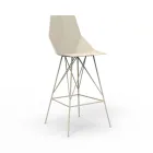 Tabouret d'extérieur H 102 cm Faz de Vondom en polypropylène et acier, 4 pièces Viadurini