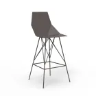 Tabouret d'extérieur H 102 cm Faz de Vondom en polypropylène et acier, 4 pièces Viadurini