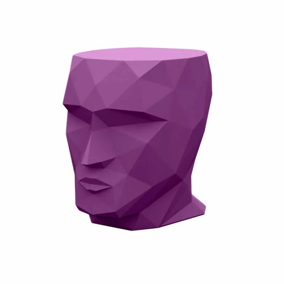 Tabouret d'extérieur en forme de visage au design moderne de Adan by Vondom Viadurini