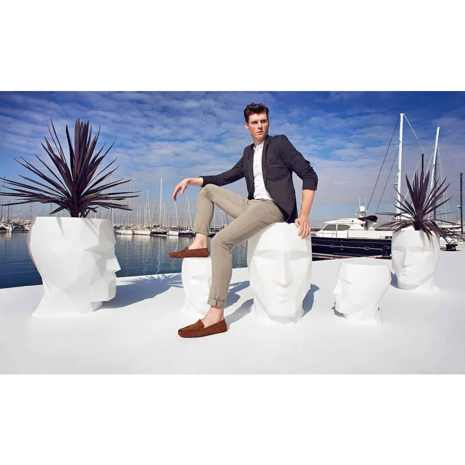 Tabouret d'extérieur en forme de visage au design moderne de Adan by Vondom Viadurini