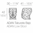 Tabouret d'extérieur en forme de visage au design moderne de Adan by Vondom Viadurini