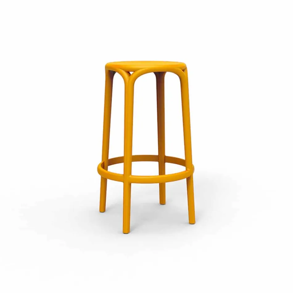 Tabouret d'extérieur Brooklyn by Vondom en polypropylène, H 76 cm Viadurini