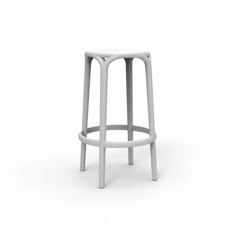 Tabouret d'extérieur Brooklyn by Vondom en polypropylène, H 76 cm Viadurini