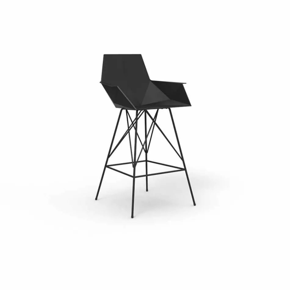 Tabouret Faz Vondom d'extérieur avec bras H 111 cm en polypropylène Viadurini