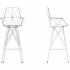 Tabouret Faz Vondom d'extérieur avec bras H 111 cm en polypropylène Viadurini