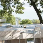 Tabouret d'extérieur empilable en métal galvanisé Made in Italy - Amina Viadurini