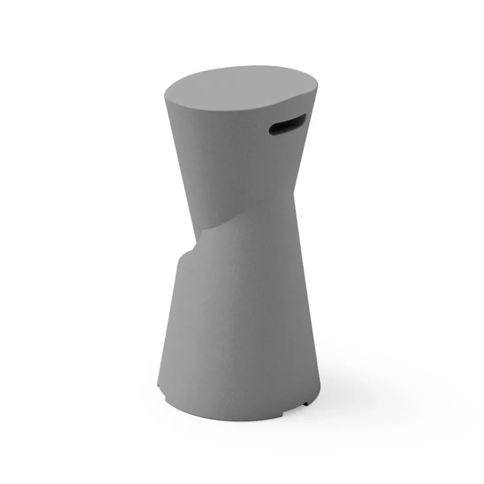 Tabouret d'extérieur en polyéthylène 7 couleurs fabriqué en Italie - Crème  Viadurini