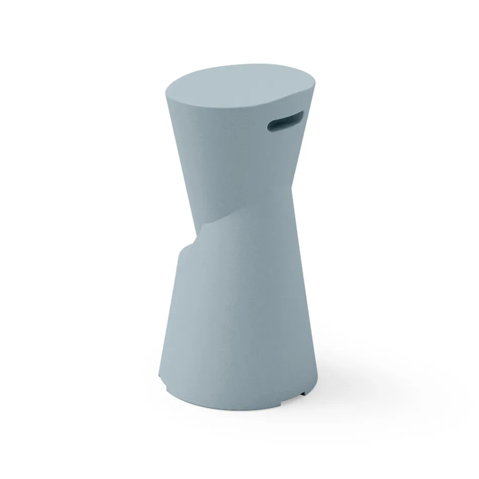 Tabouret d'extérieur en polyéthylène 7 couleurs fabriqué en Italie - Crème  Viadurini