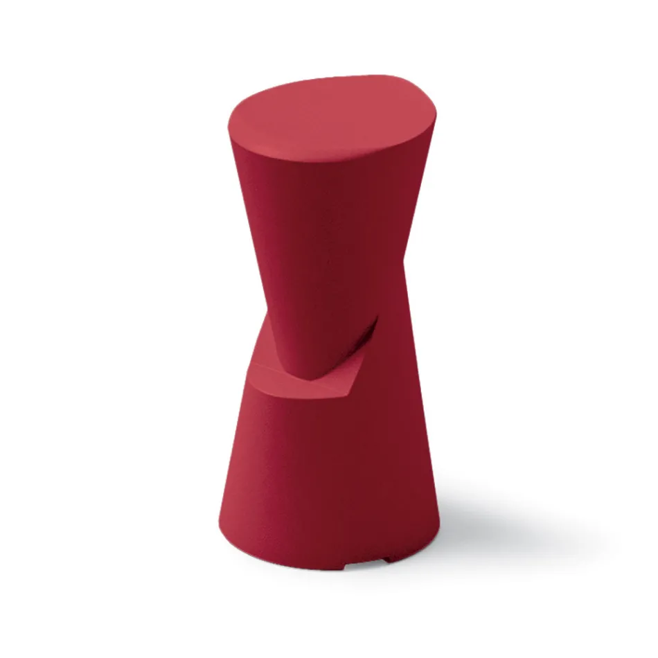 Tabouret d'extérieur en polyéthylène 7 couleurs Made in Italy - Crème Viadurini