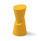 Tabouret d'extérieur en polyéthylène 7 couleurs Made in Italy - Crème Viadurini