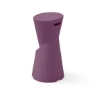 Tabouret d'extérieur en polyéthylène 7 couleurs fabriqué en Italie - Crème  Viadurini