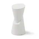 Tabouret d'extérieur en polyéthylène 7 couleurs Made in Italy - Crème Viadurini