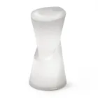 Tabouret d'extérieur lumineux en polyéthylène blanc fabriqué en Italie - Fraise Viadurini