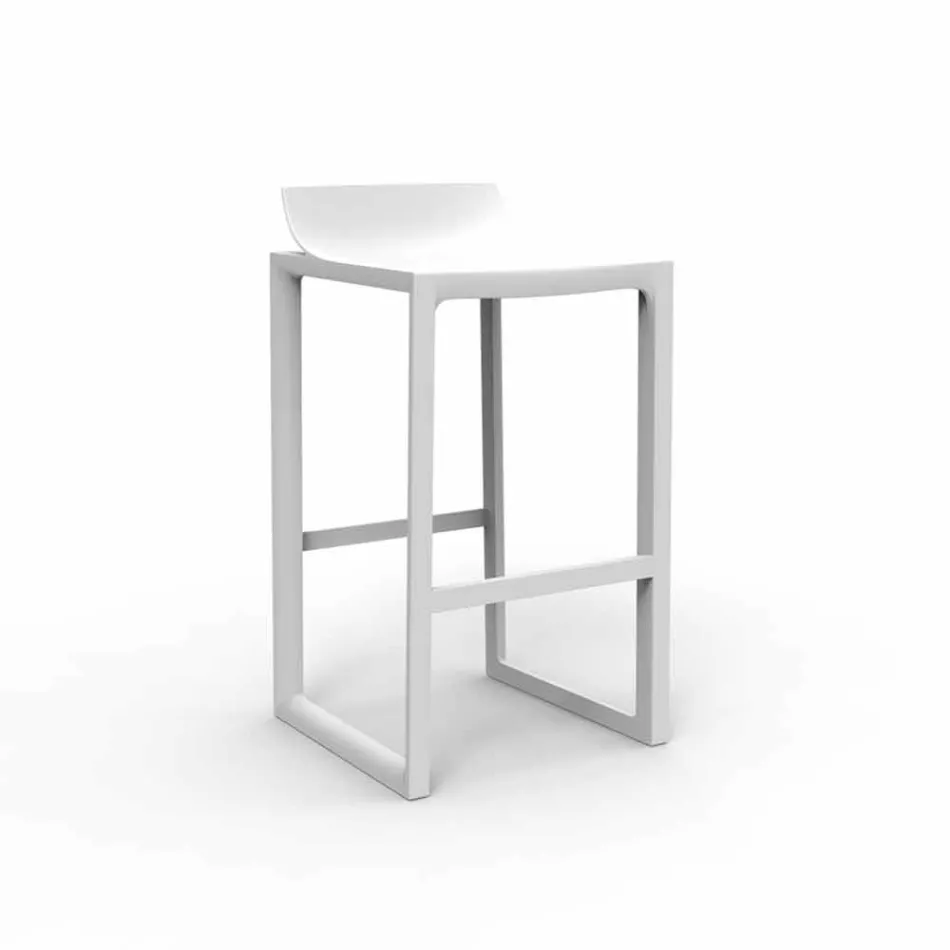 Tabouret d'extérieur Wall Street Vondom, polypropylène et fibre de verre Viadurini
