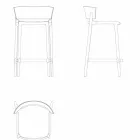 Tabouret de jardin Africa Vondom en polypropylène H 85 cm, design Viadurini