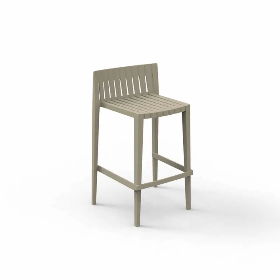 Vondom Spritz tabouret de jardin empilable H 97 cm en polypropylène Viadurini