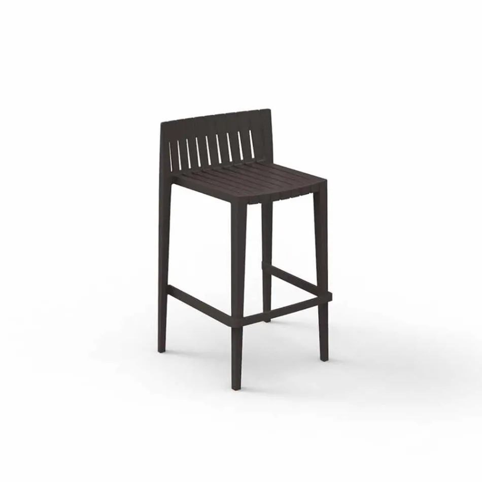 Vondom Spritz tabouret de jardin empilable H 97 cm en polypropylène Viadurini