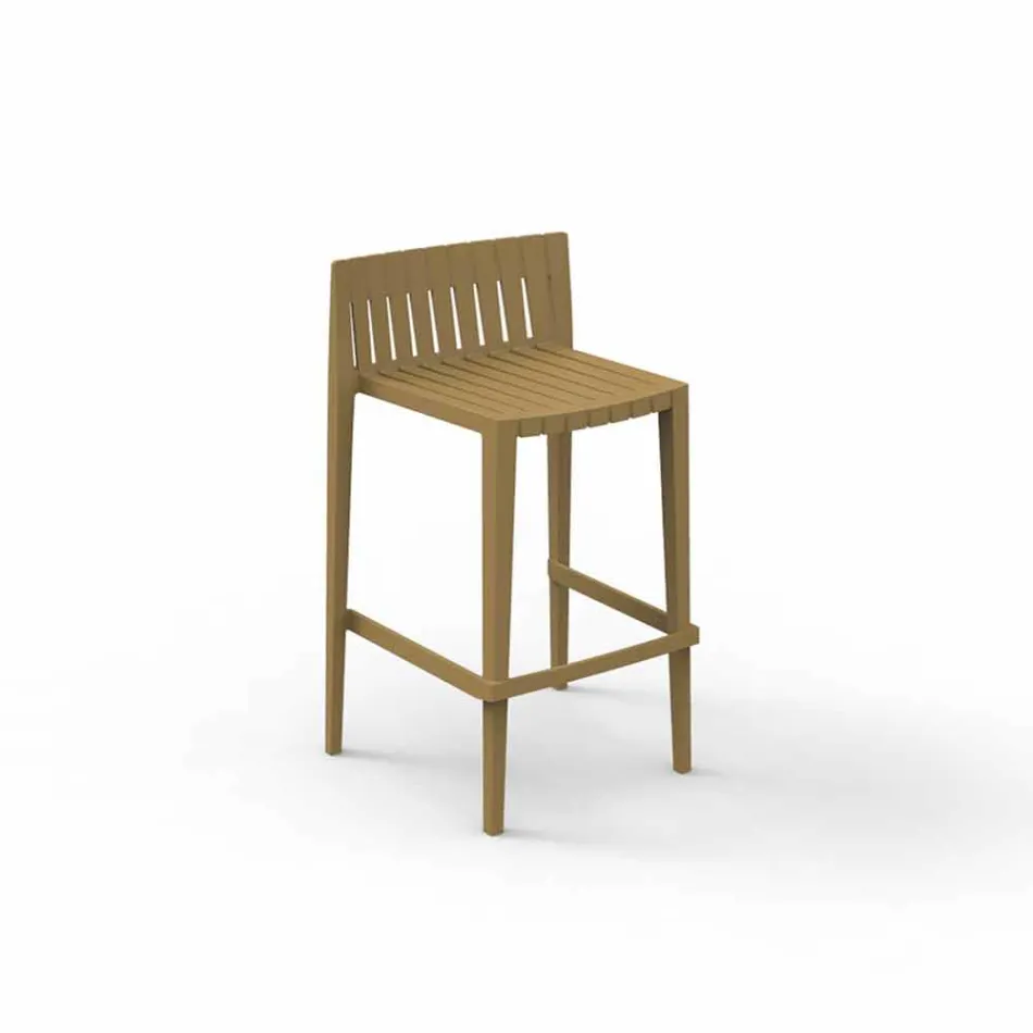Vondom Spritz tabouret de jardin empilable H 97 cm en polypropylène Viadurini
