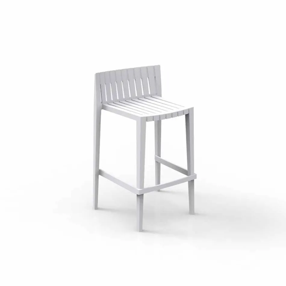 Vondom Spritz tabouret de jardin empilable H 97 cm en polypropylène Viadurini