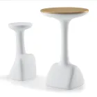 Tabouret de Jardin en Polyéthylène Coloré Fabriqué en Italie - Stromboli Viadurini