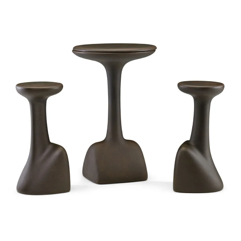 Tabouret de Jardin en Polyéthylène Coloré Fabriqué en Italie - Stromboli Viadurini